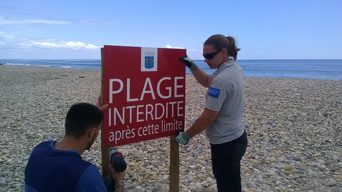 Fermeture de la plage du Lido des Aresquiers